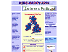 Tablet Screenshot of kids-party.com